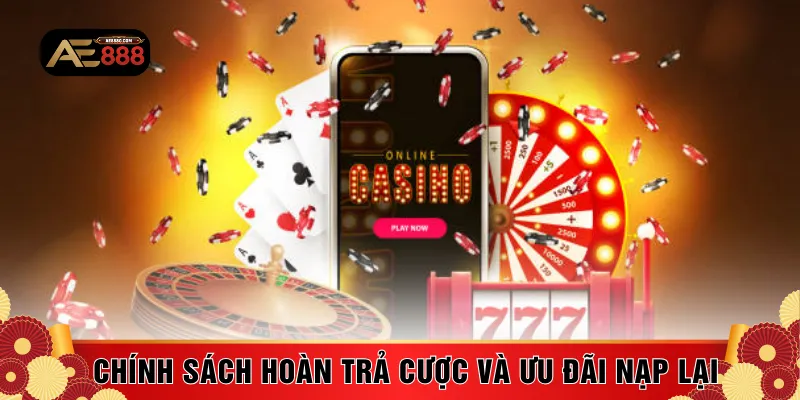 Chính sách hoàn trả cược và ưu đãi nạp lại