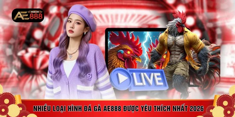 Nhiều loại hình đá gà AE888 được yêu thích nhất 2026