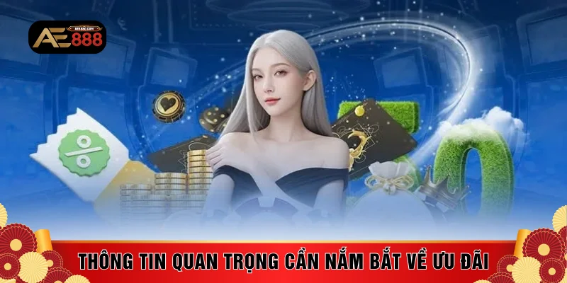 Thông tin quan trọng cần nắm bắt về ưu đãi